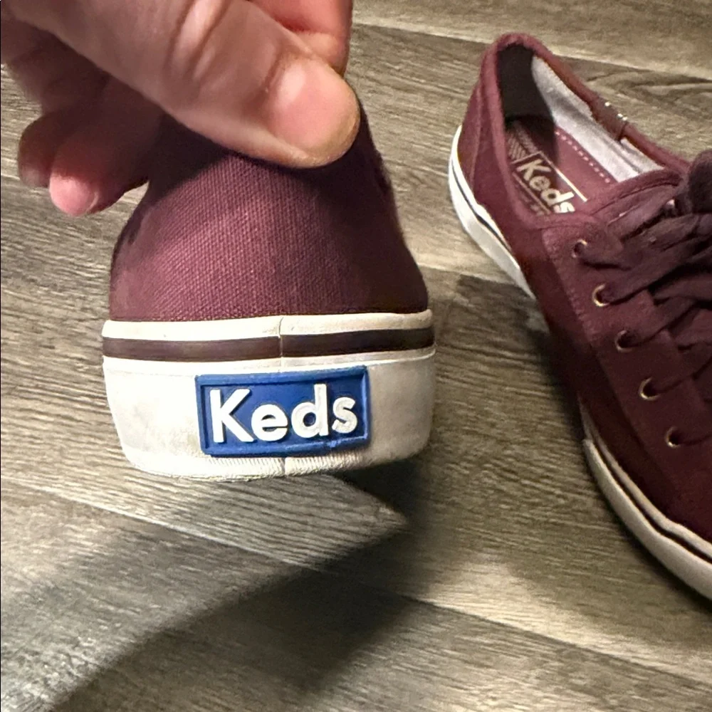 Keds Women's Maroon Canvas Sneakers - Picture 5 of 10